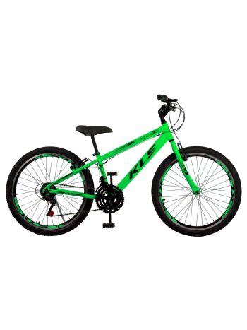 Bicicleta Aro 24 Alumínio Kls Sport Gold Freio V-Brake Mtb 21 Marchas